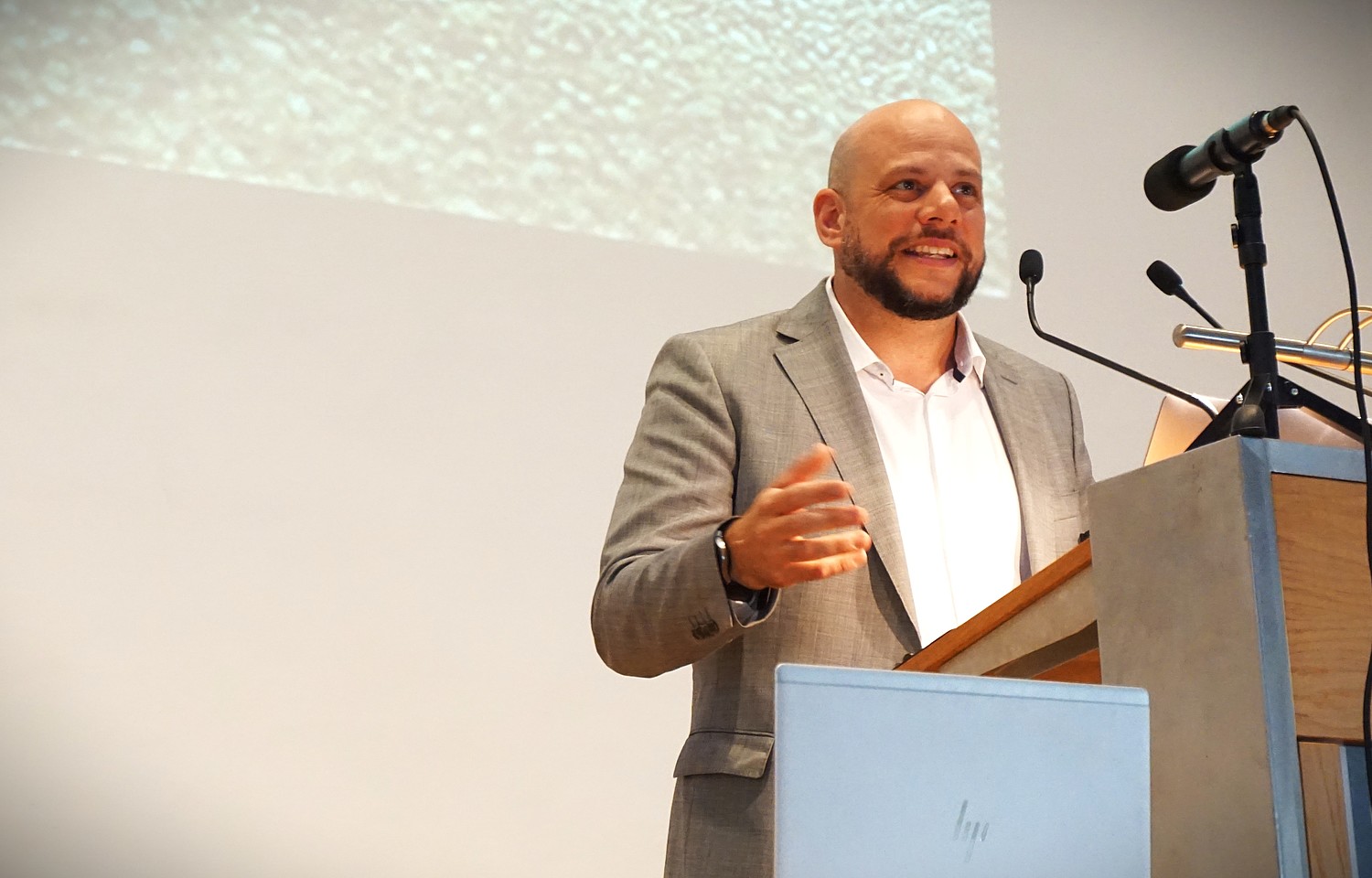 Eröffnungsredner Prof. Aaron Langenfeld