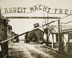 'Arbeit macht frei', Konzentrationslager im Dritten Reich; Yad Vashem.     Jerusalem, 18.3.2004        