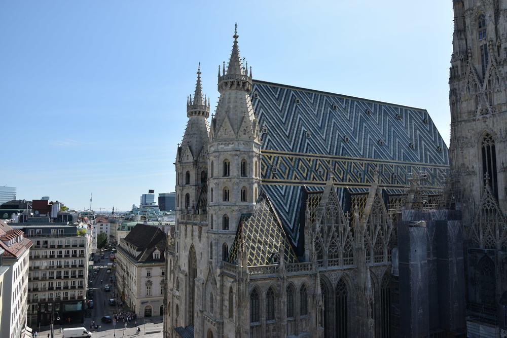 Stephansdom Wien / Kathpress / Paul Wuthe Blick auf den Stephansdom und den Stock im Eisen-Platz